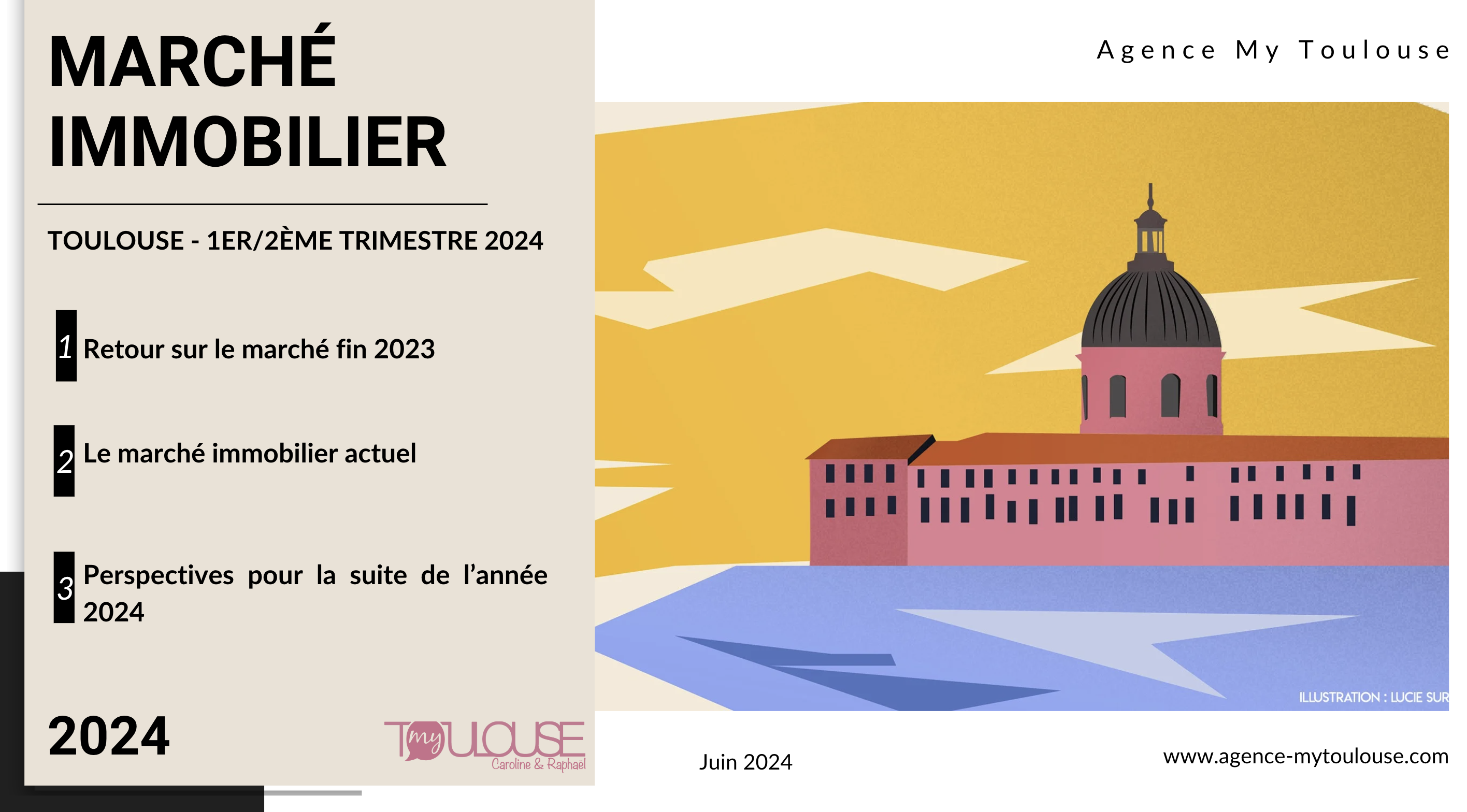 Point marché immobilier à Toulouse 1er semestre 2024